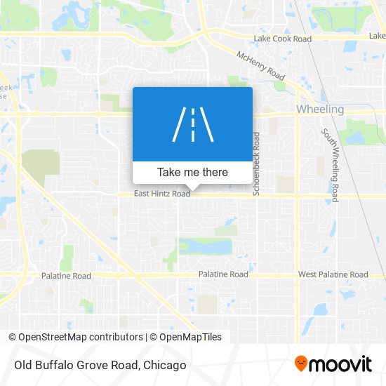 Old Buffalo Grove Road map