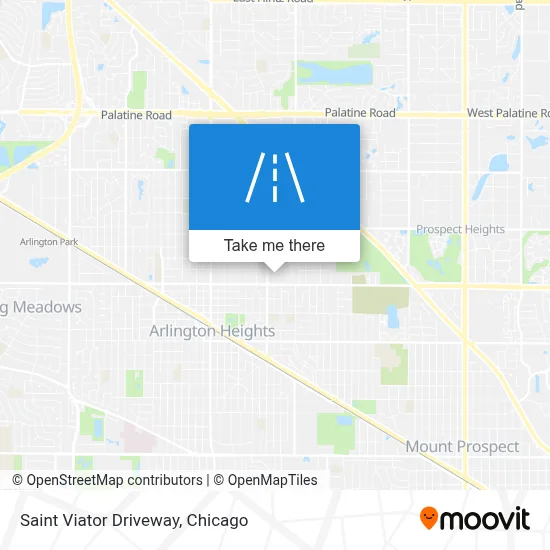 Saint Viator Driveway map