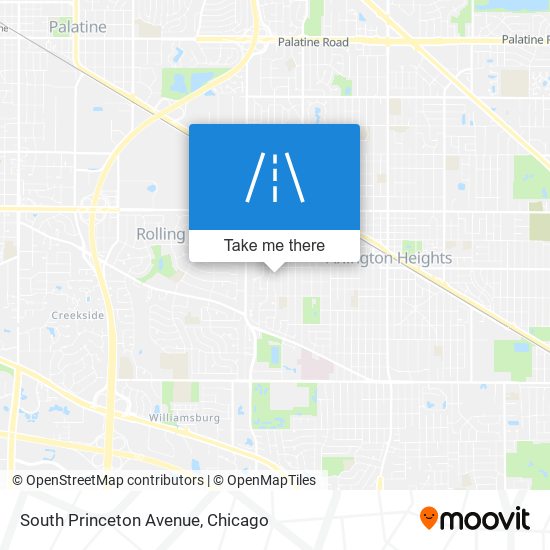 South Princeton Avenue map