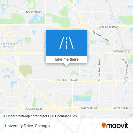 University Drive map