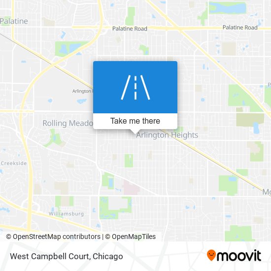 Mapa de West Campbell Court