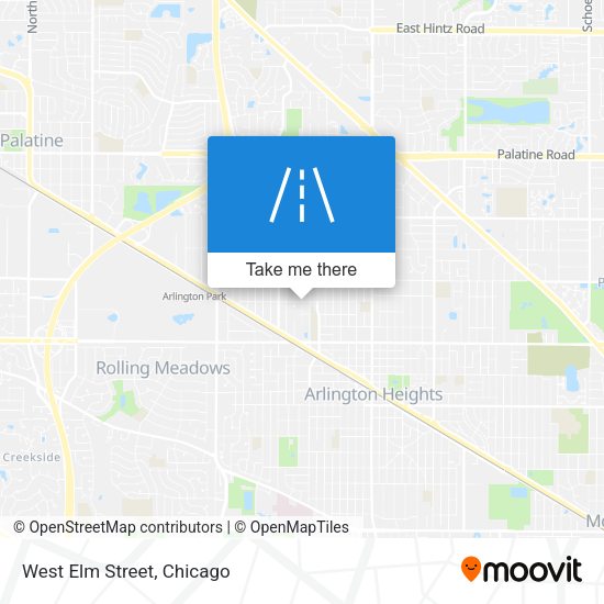 Mapa de West Elm Street