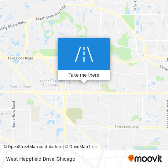 West Happfield Drive map