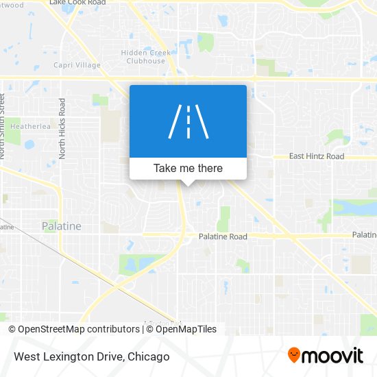 West Lexington Drive map