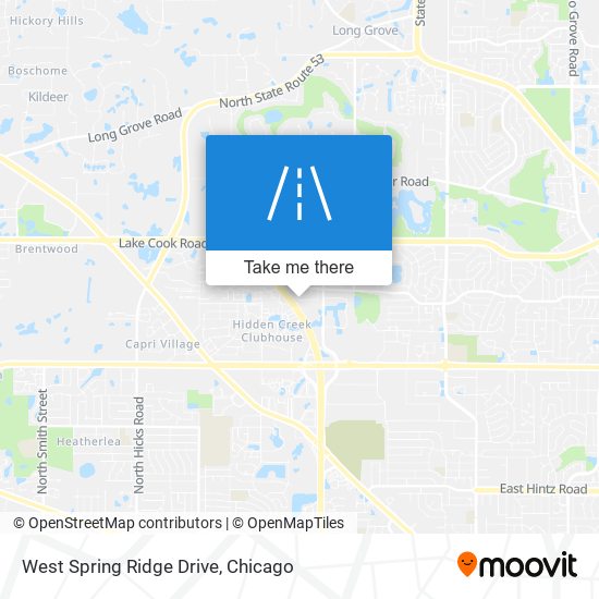 Mapa de West Spring Ridge Drive