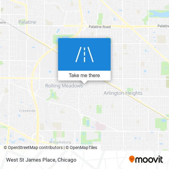 West St James Place map