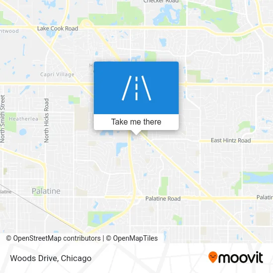 Woods Drive map