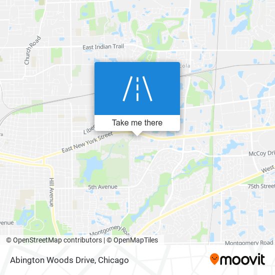 Abington Woods Drive map