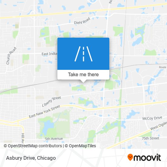 Asbury Drive map