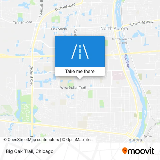 Big Oak Trail map