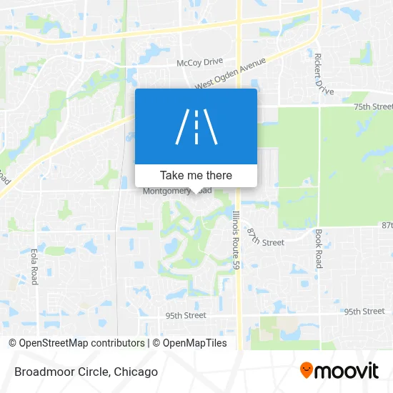 Broadmoor Circle map