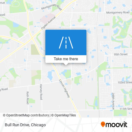 Bull Run Drive map