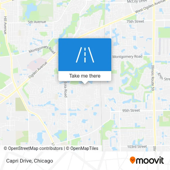 Capri Drive map