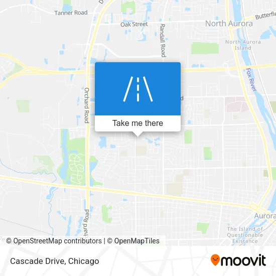 Cascade Drive map