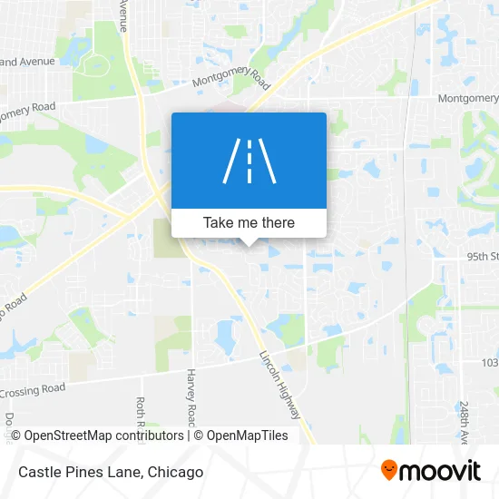 Castle Pines Lane map