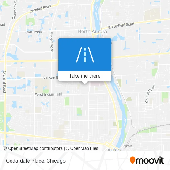 Cedardale Place map