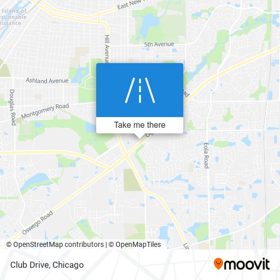 Club Drive map