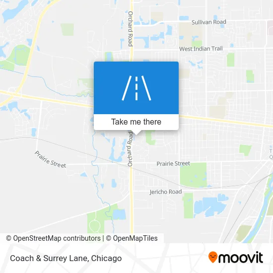 Coach & Surrey Lane map