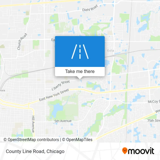 County Line Road map