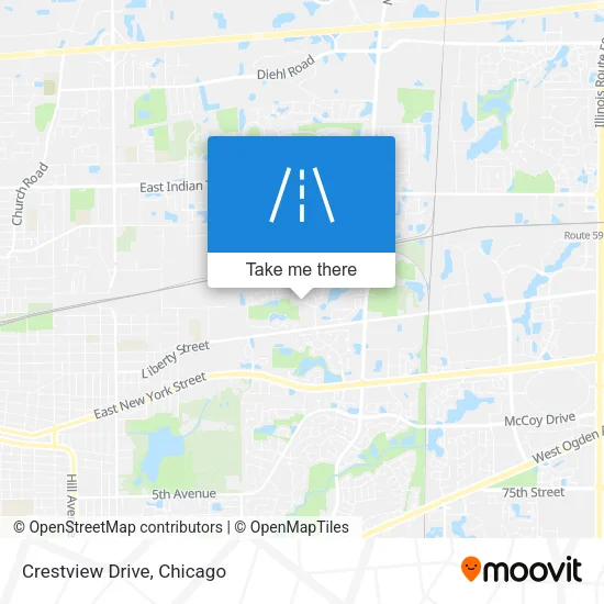 Crestview Drive map
