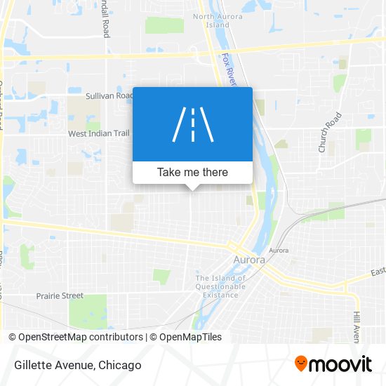 Gillette Avenue map