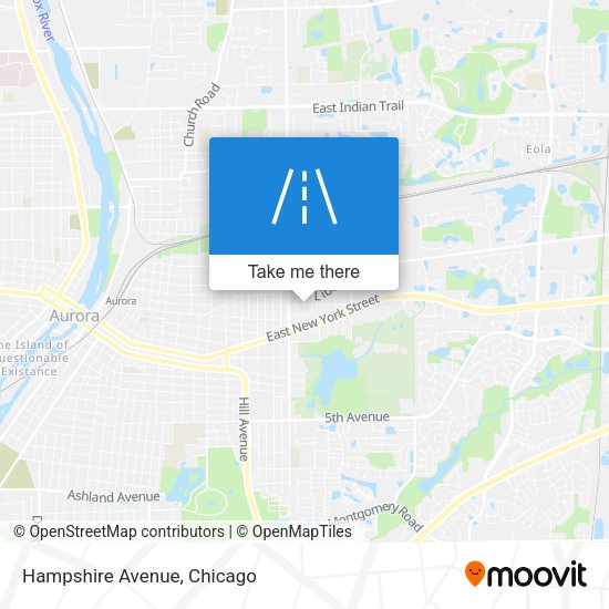 Mapa de Hampshire Avenue
