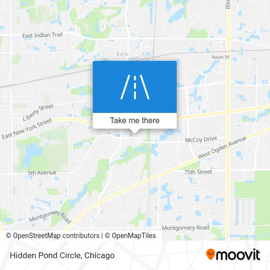 Hidden Pond Circle map