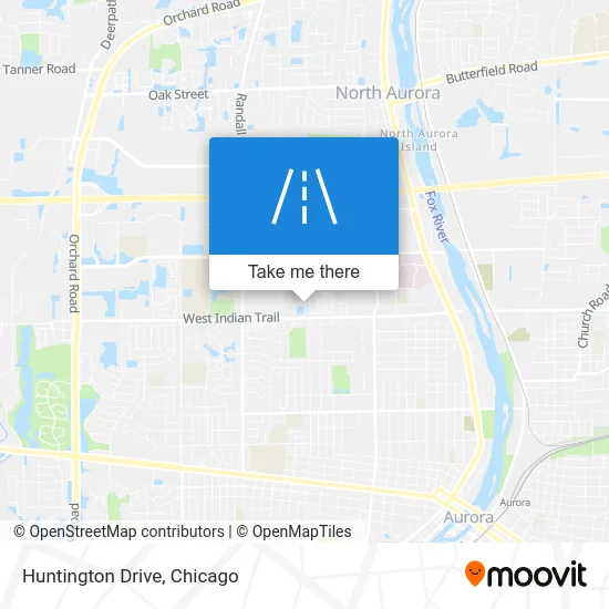 Huntington Drive map