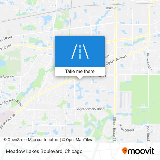 Meadow Lakes Boulevard map