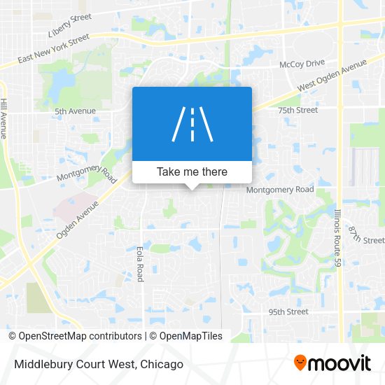 Mapa de Middlebury Court West