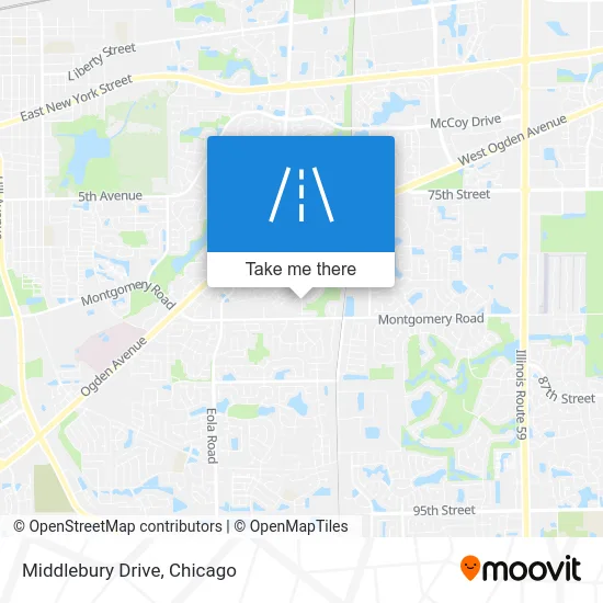 Middlebury Drive map