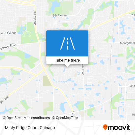 Mapa de Misty Ridge Court