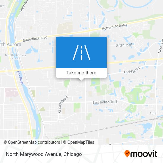 North Marywood Avenue map