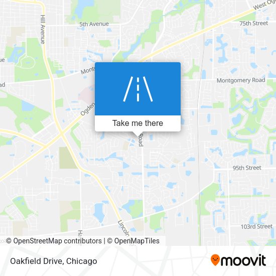 Mapa de Oakfield Drive