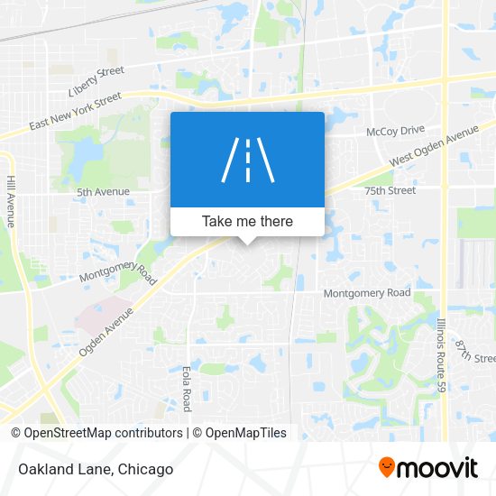 Mapa de Oakland Lane