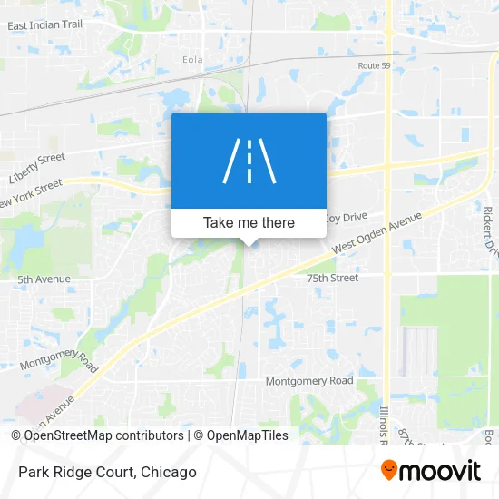 Mapa de Park Ridge Court
