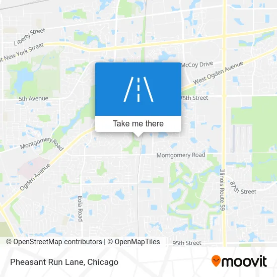 Pheasant Run Lane map