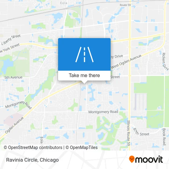 Ravinia Circle map