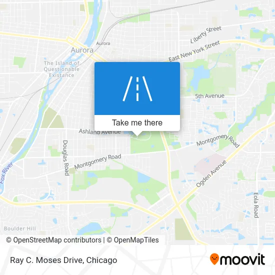 Ray C. Moses Drive map