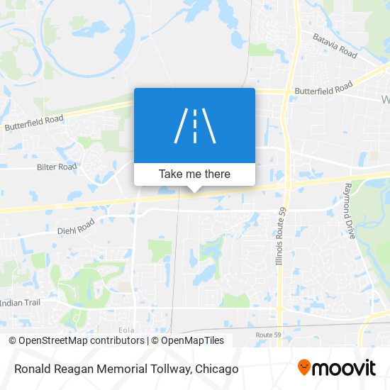 Mapa de Ronald Reagan Memorial Tollway