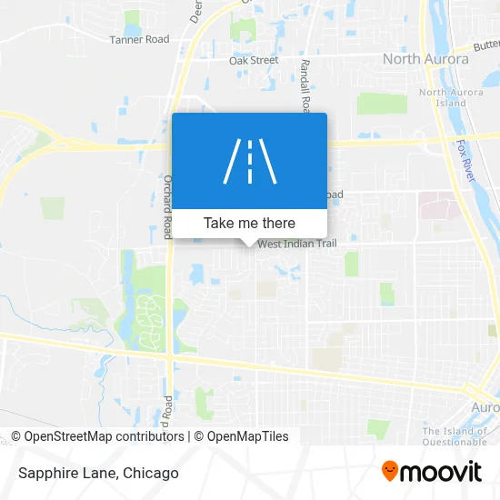 Sapphire Lane map