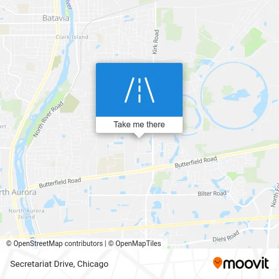 Secretariat Drive map