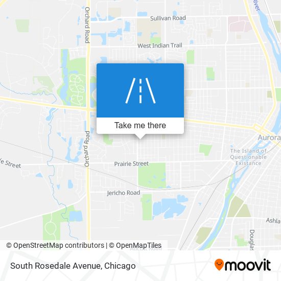 South Rosedale Avenue map