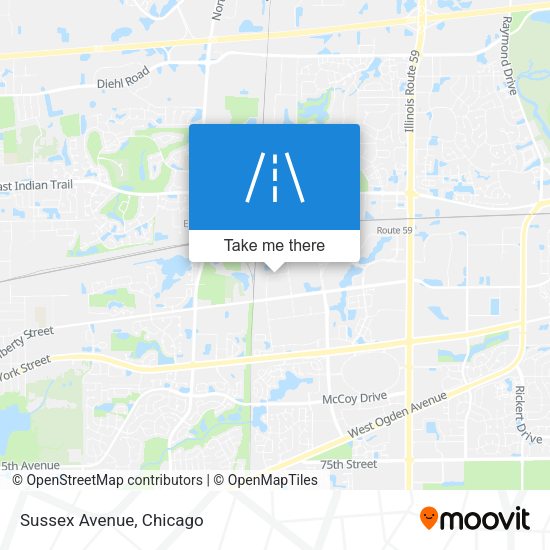 Mapa de Sussex Avenue