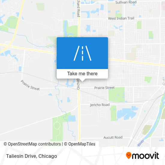 Taliesin Drive map