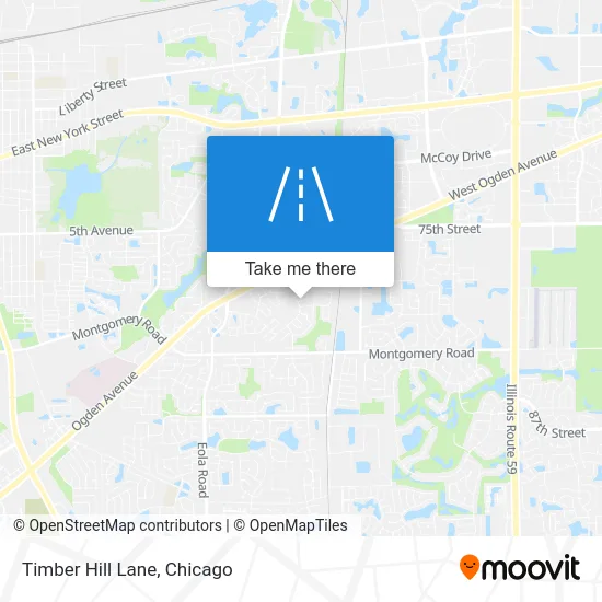 Timber Hill Lane map