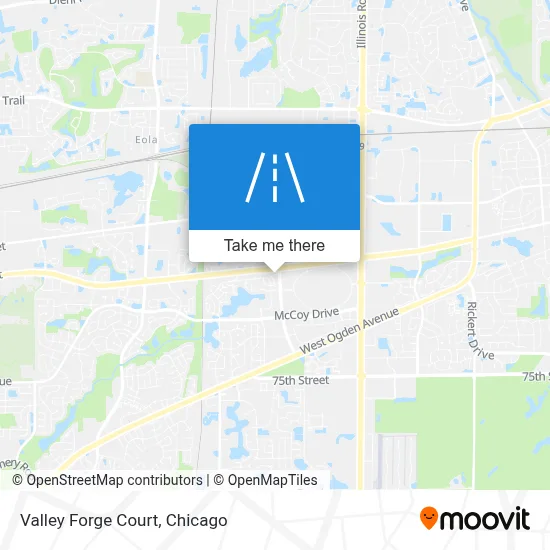 Valley Forge Court map