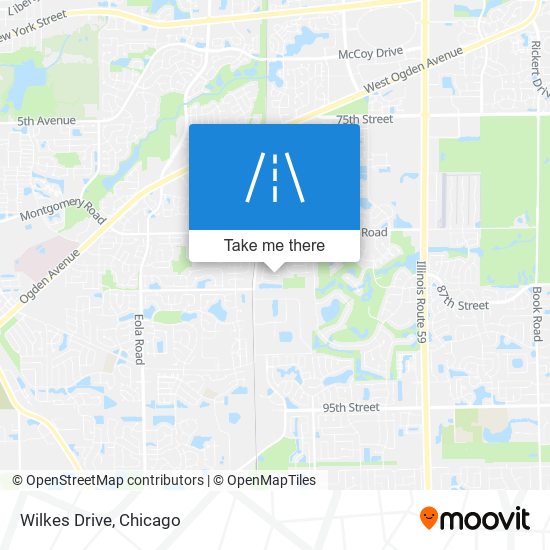 Wilkes Drive map