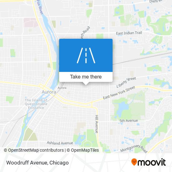 Mapa de Woodruff Avenue