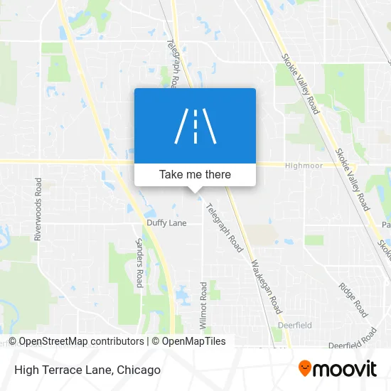 High Terrace Lane map